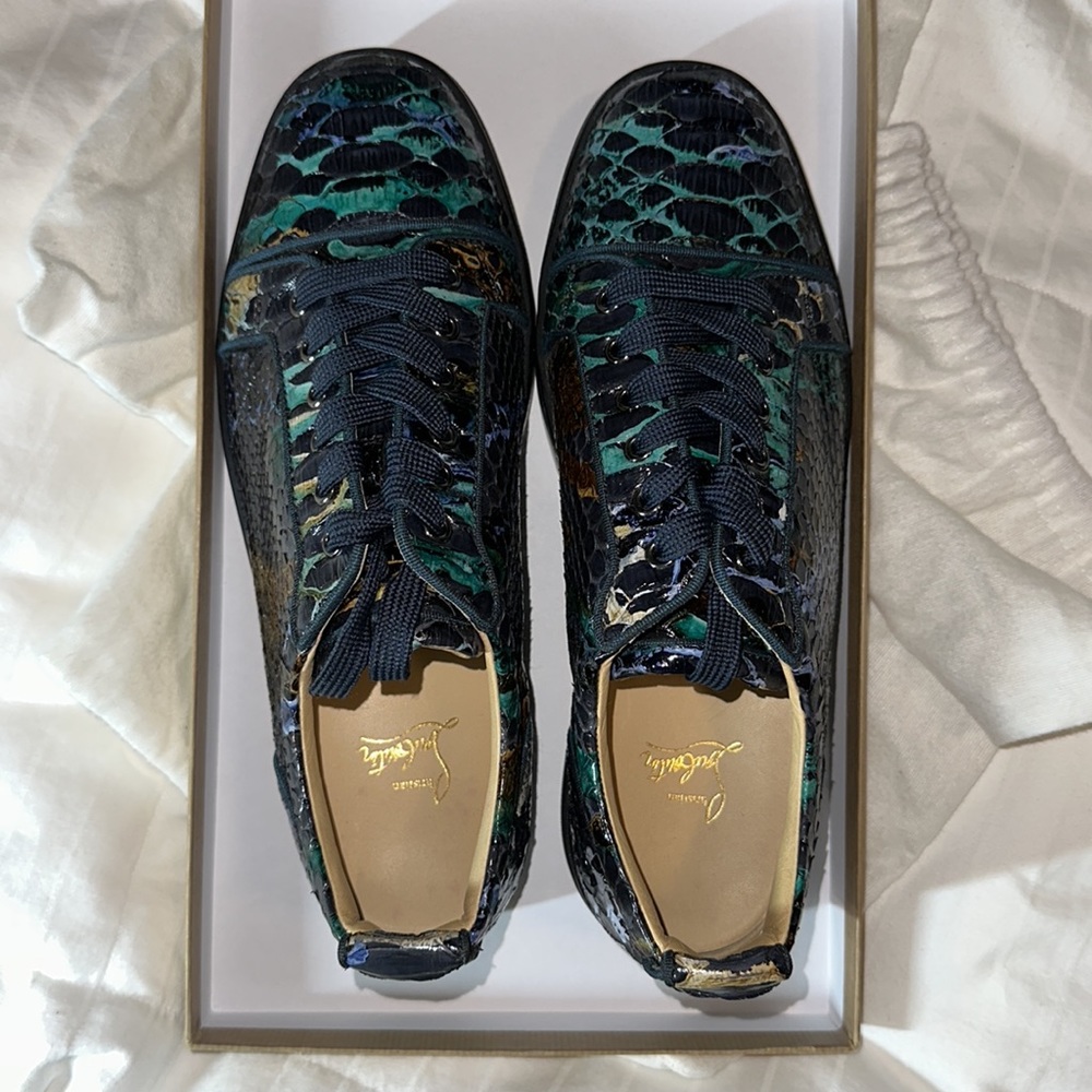 Christian Louboutin Men’s Python Multicolor Sneak… - image 4